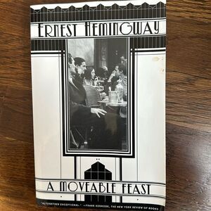 A Moveable Feast by Ernest Hemingway paperback book
